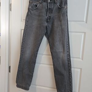 Levi's Classic Faded Straight Fit Denim Jeans White LABEL 501 30x30